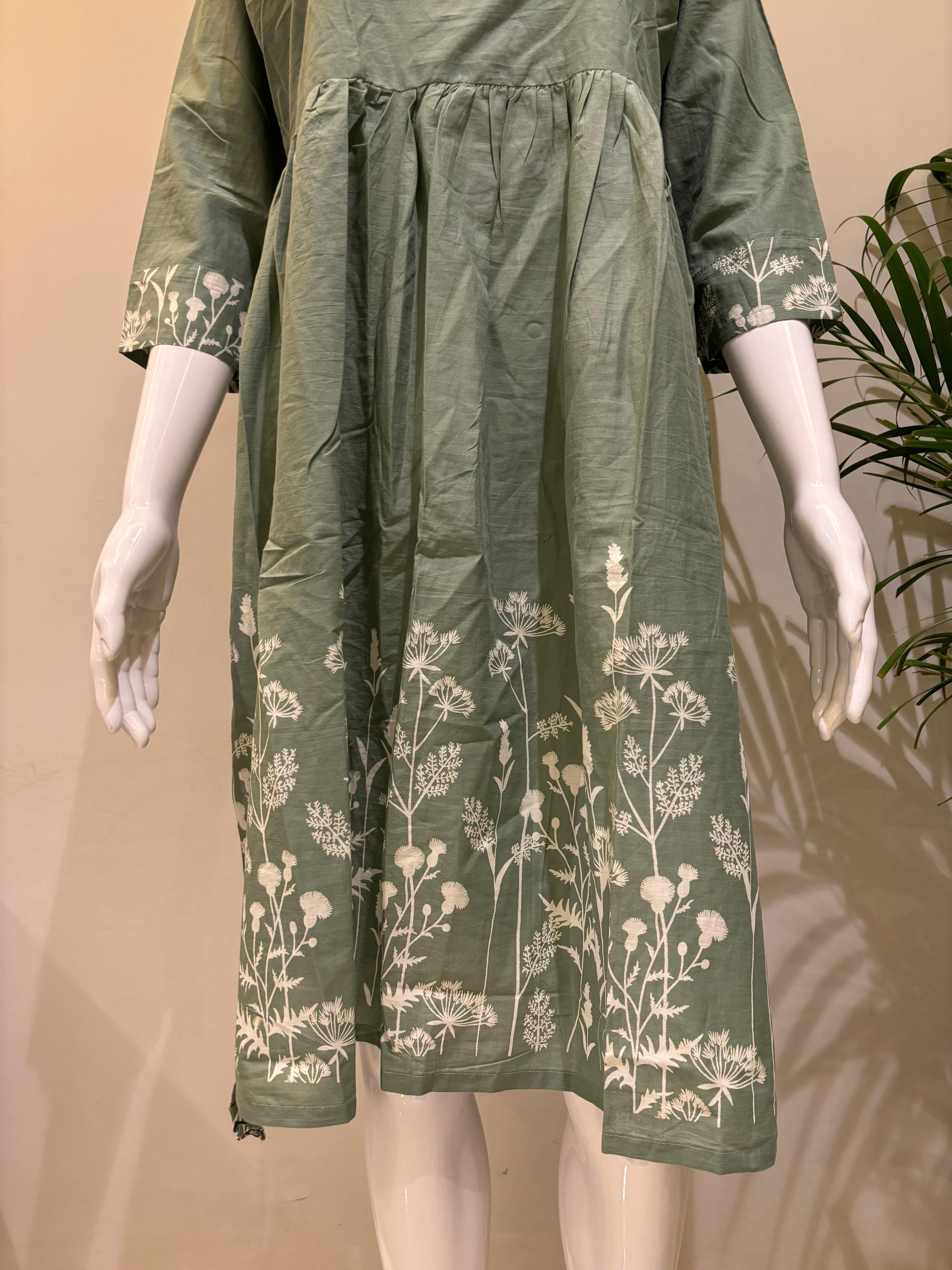 PURE COTTON SHORT FROCK STYLE MIDDEY DRESS