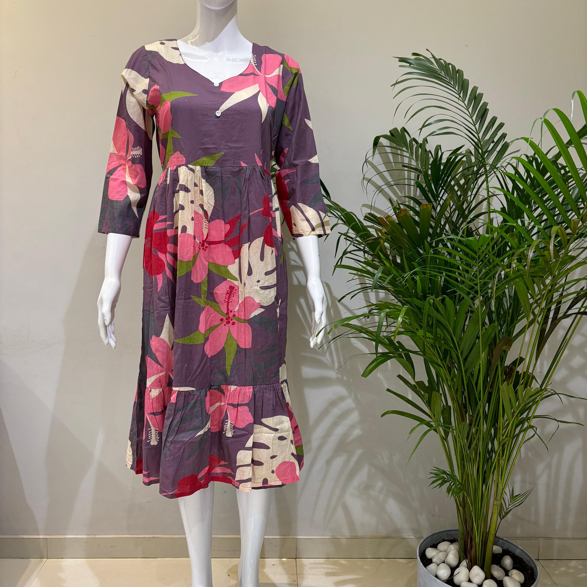 PURE COTTON FROCK PATTERN MIDDEY DRESSES