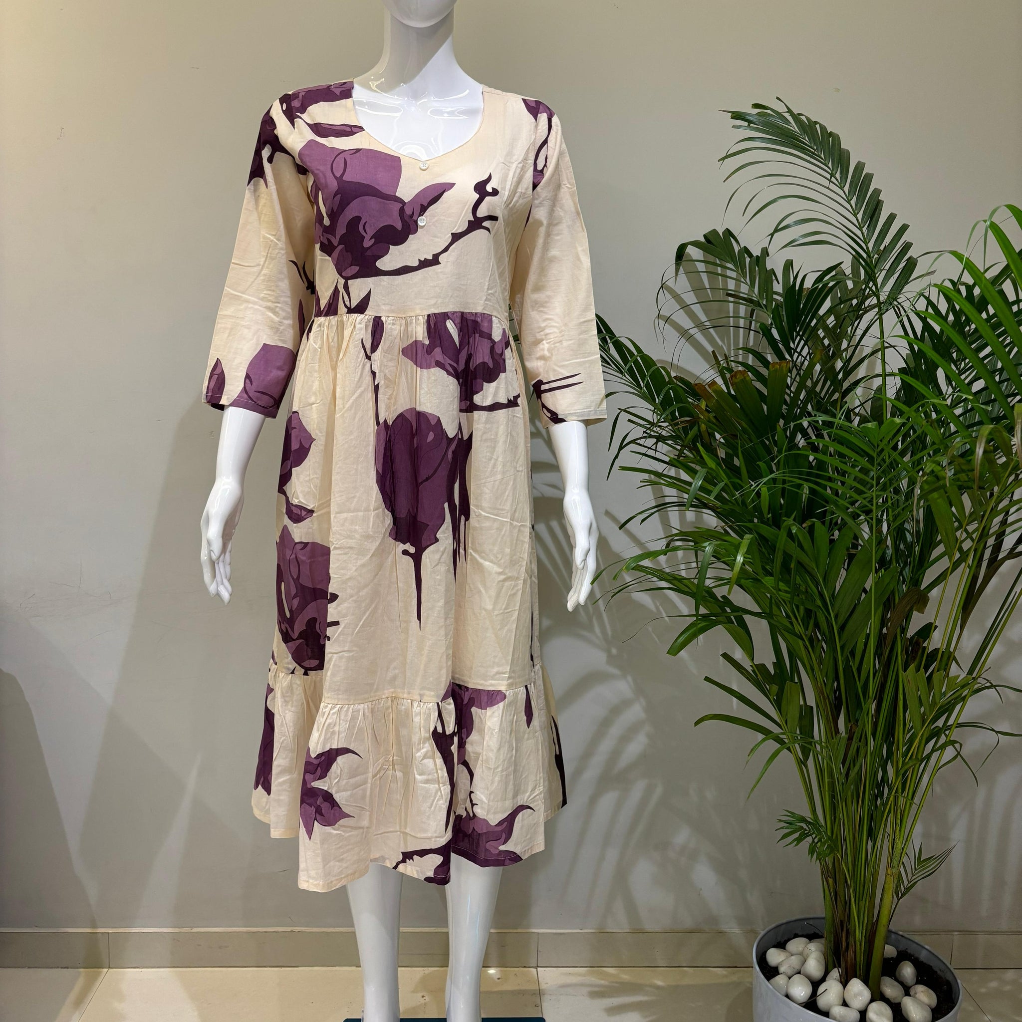 PURE COTTON FROCK PATTERN MIDDEY DRESS