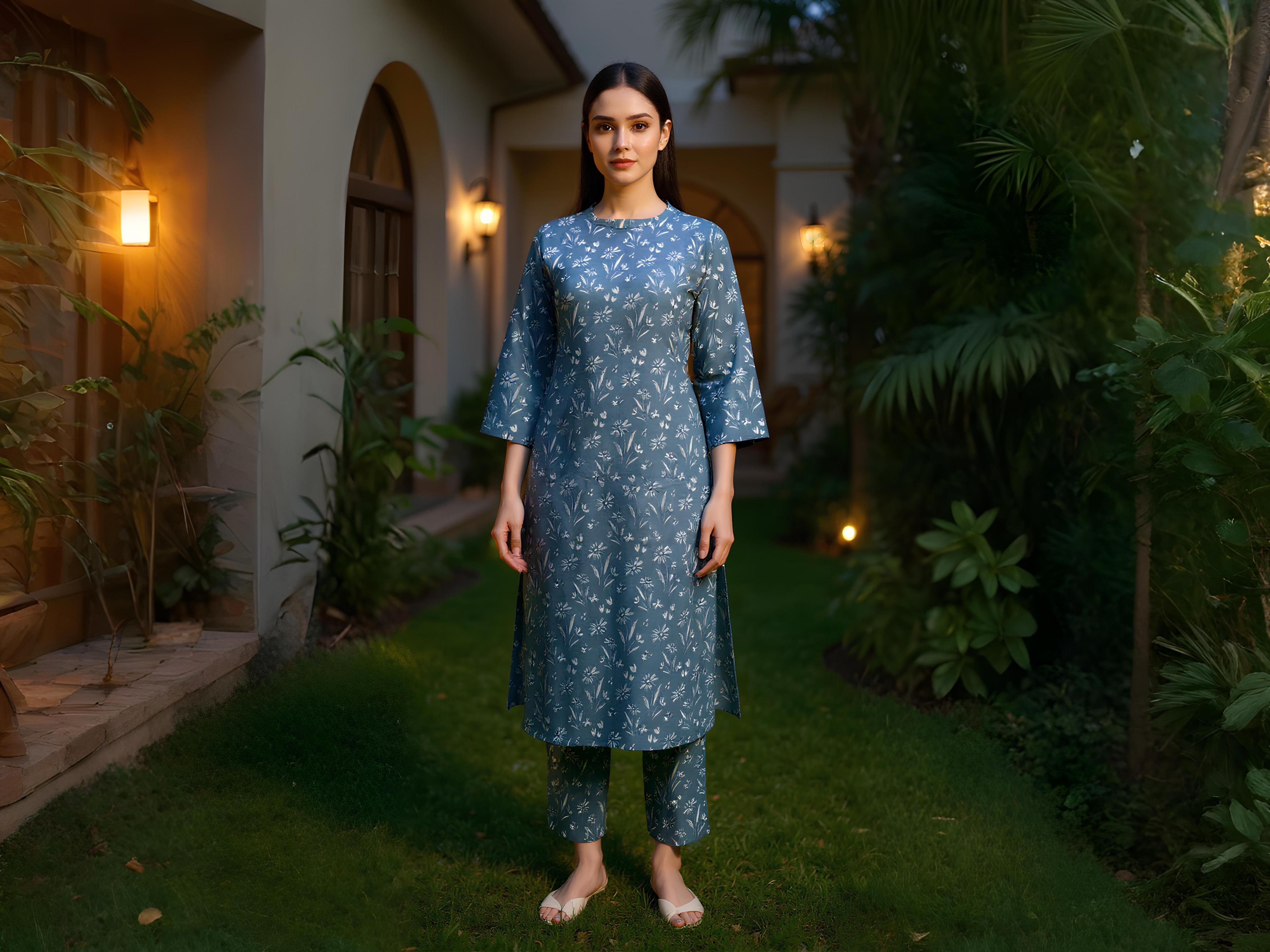 PURE COTTON KURTA PANT SET