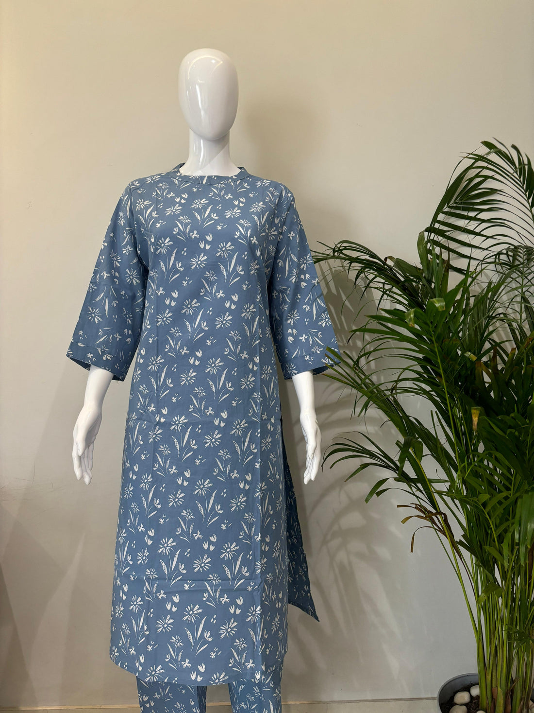 PURE COTTON KURTA PANT SET