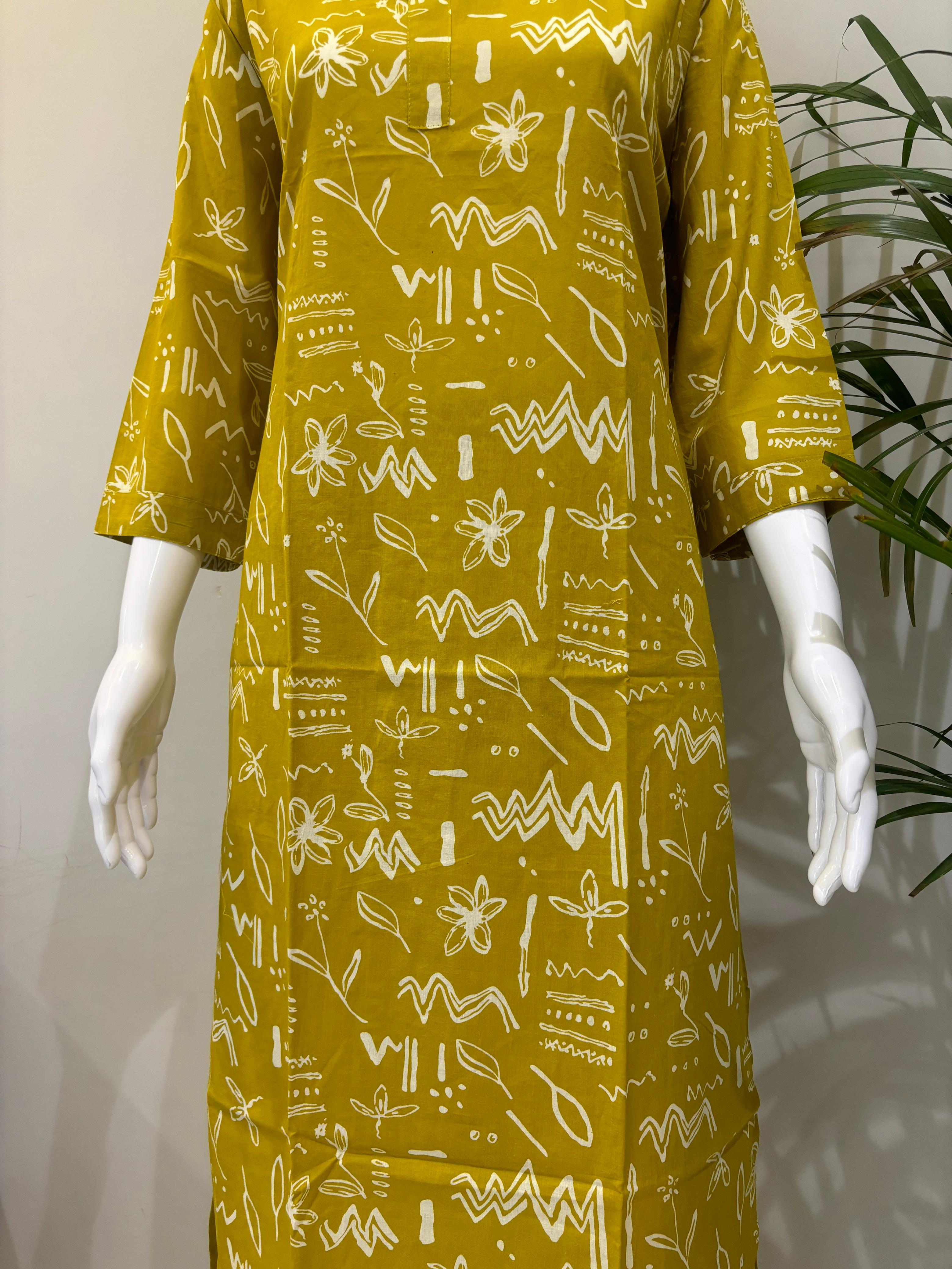 PURE COTTON KURTA PANT SET