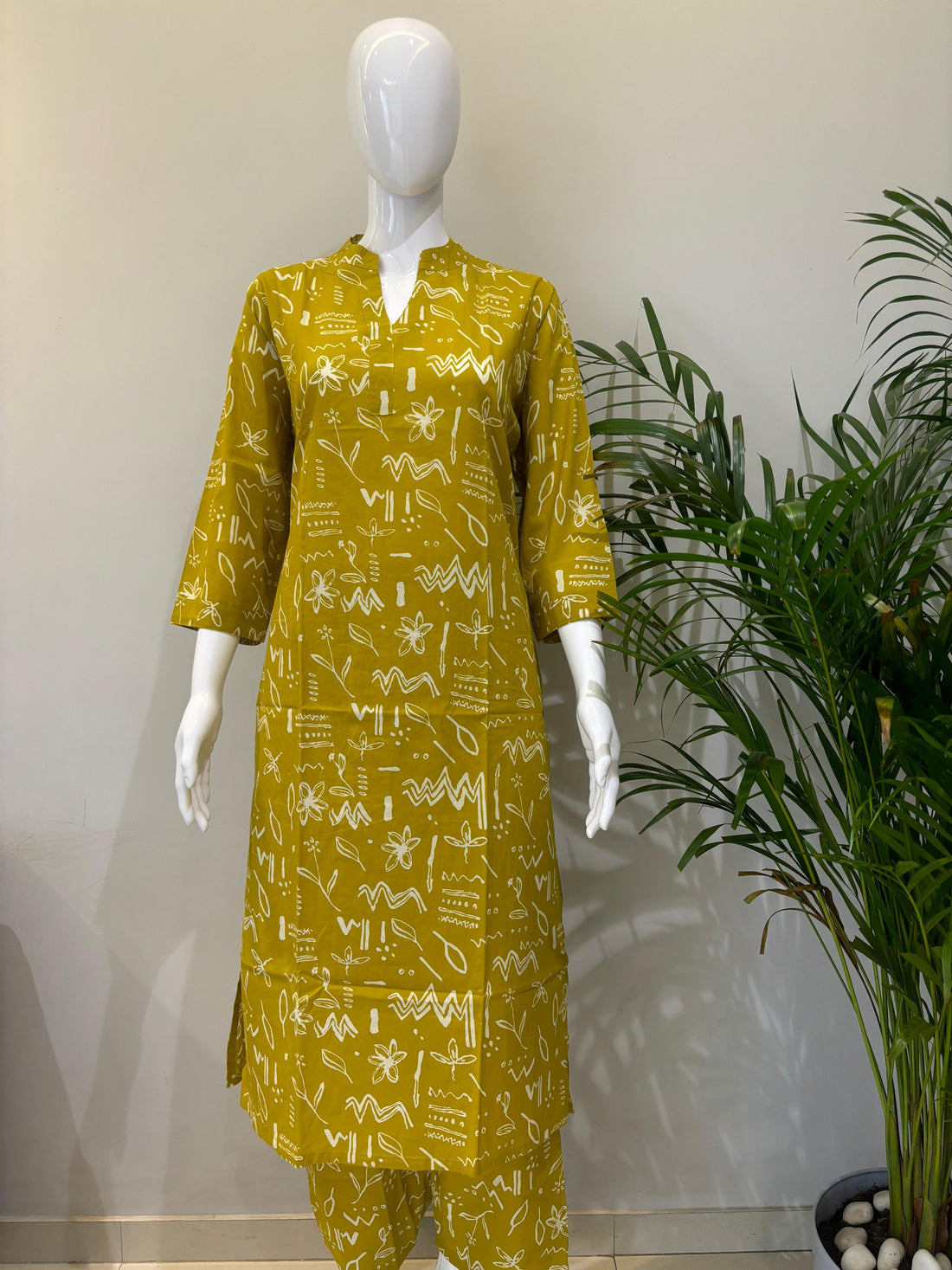 PURE COTTON KURTA PANT SET