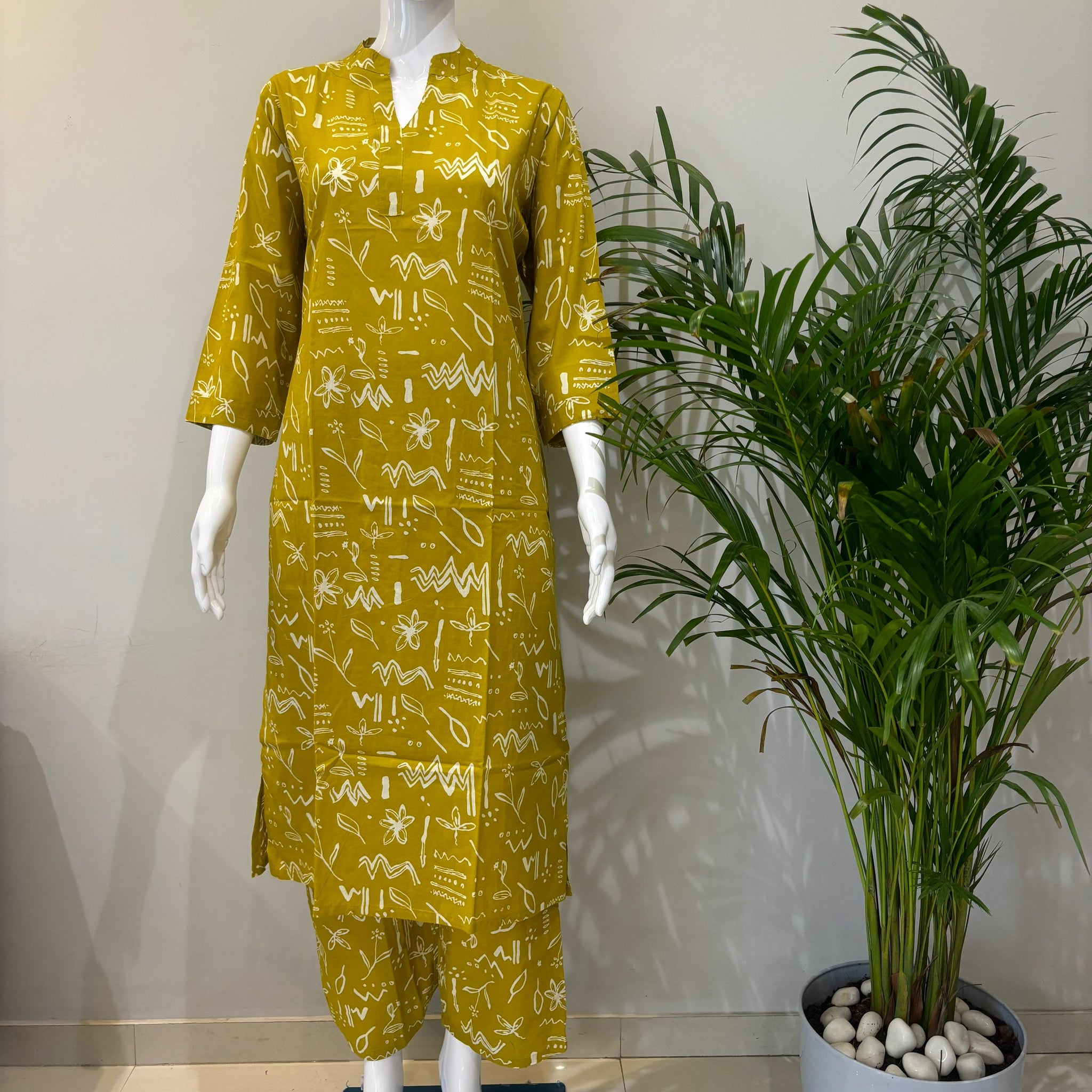 PURE COTTON KURTA PANT SET