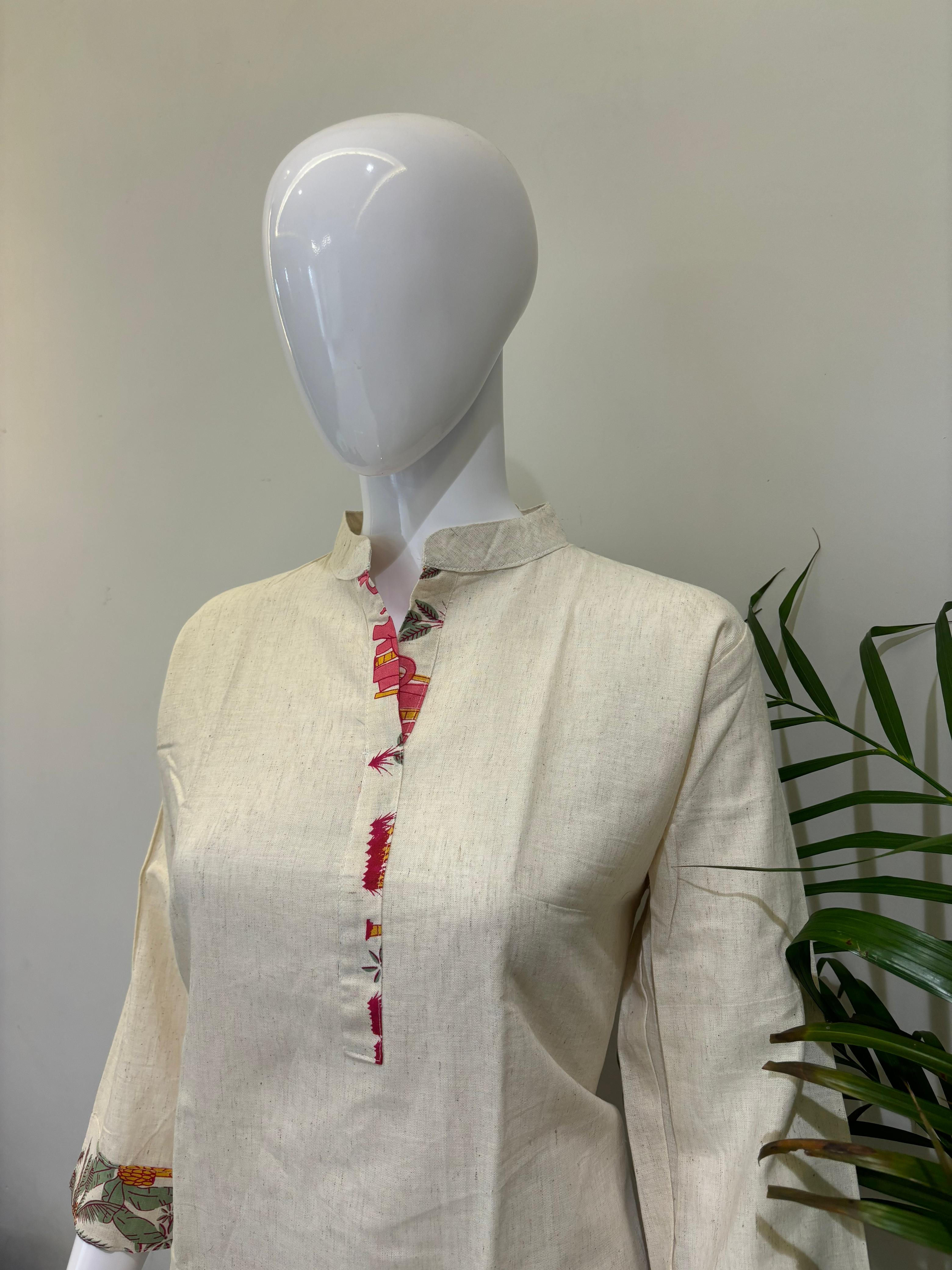PURE COTTON KHADI FLEX COORD SET