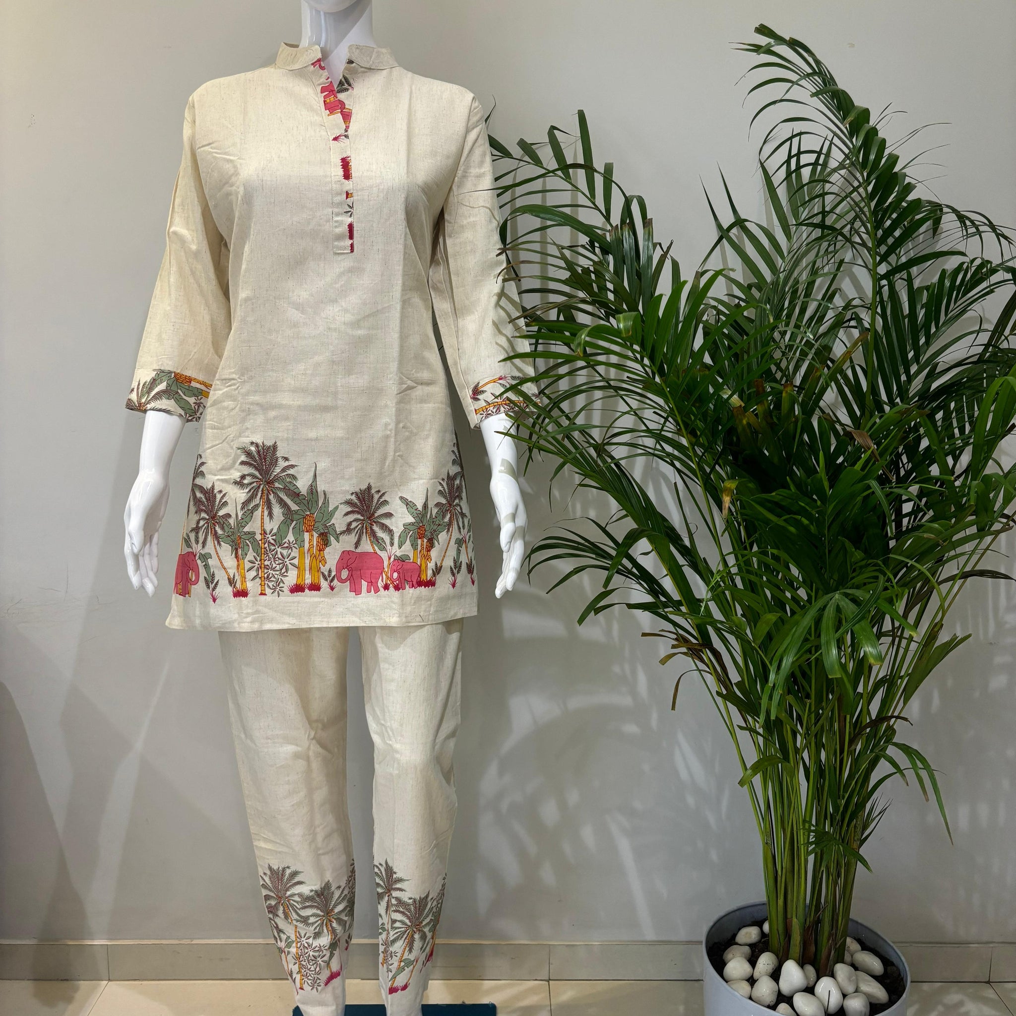 PURE COTTON KHADI FLEX COORD SET