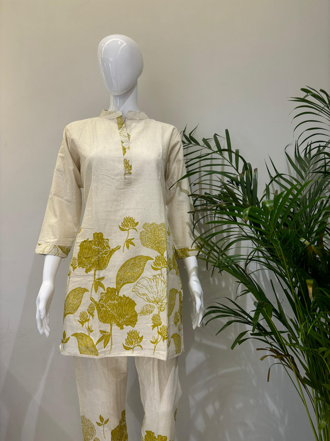 PURE COTTON KHADI FLEX COORD SET