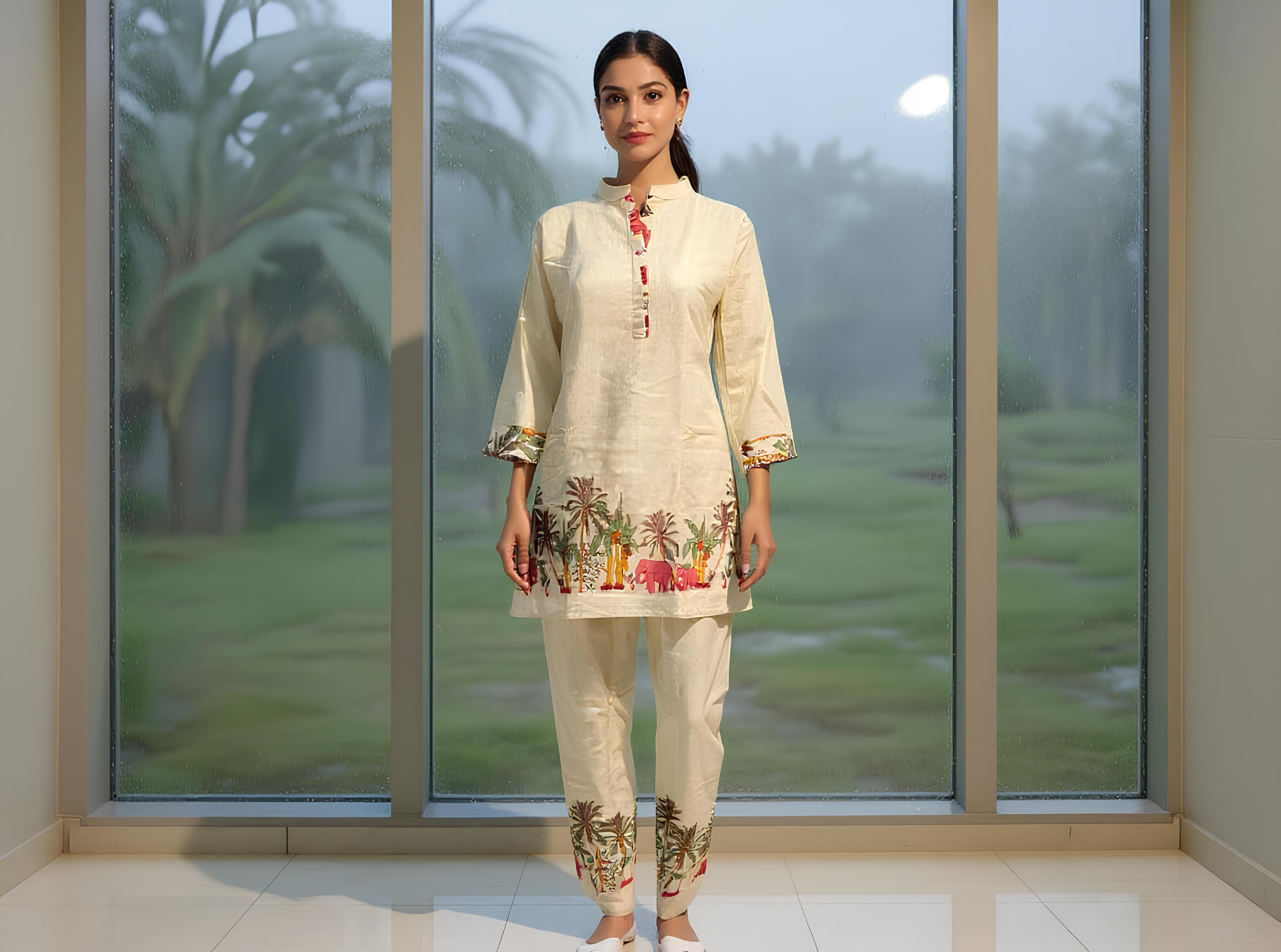 PURE COTTON KHADI FLEX COORD SET